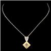 Image 2 : 14K Gold 0.18ctw Diamond Pendant
