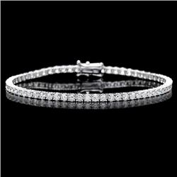 ^18k White Gold 4.60ct Diamond Bracelet