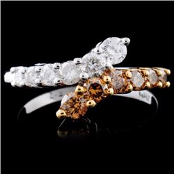 14K Gold 0.85ctw Fancy Diamond Ring