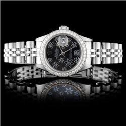 Rolex SS DateJust Ladies 1.00ct Diamond Wristwatch