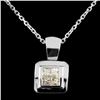 Image 1 : 18K Gold 0.22ctw Diamond Pendant