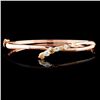 Image 1 : 14K Gold 0.79ctw Fancy Diamond Bangle