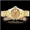 Image 1 : Rolex 18K YG DateJust 1.00ct Diamond Ladies Watch