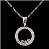 Image 1 : 14K Gold 0.20ctw Diamond Pendant