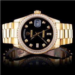 Rolex 18K DayDate 1.50ct Diamond Wristwatch