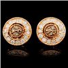 Image 1 : 14K Gold 0.40ctw Fancy Diamond Earrings