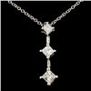 Image 2 : 14K Gold 0.44ctw Diamond Pendant