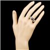 Image 4 : 14K Gold 0.89ctw Fancy Color Diamond Ring