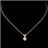 Image 2 : 14K Gold 0.30ctw Diamond Pendant