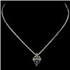 Image 2 : 14K Gold 0.57ctw Fancy Color Diamond Pendant