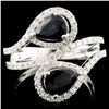 Image 1 : 14K Gold 1.63ct Sapphire & 0.60ctw Diamond Ring