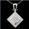 Image 1 : Platinum 2.61ctw Diamond Pendant