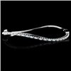 Image 1 : 14K White Gold 3.30ctw Fancy Color Diamond Bangle