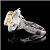 Image 3 : 18K White Gold 6.30ctw Fancy Color Diamond Ring