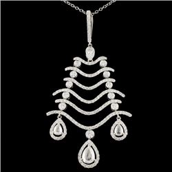 18K Gold 2.76ctw Diamond Pendant