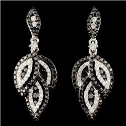 14K Gold 1.47ctw Fancy Color Diamond Earrings