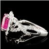 Image 3 : 18K Gold 2.81ct Ruby & 1.00cw Diamond Ring