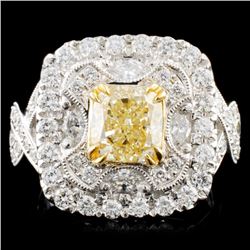 18K Gold 2.87ctw Fancy Diamond Ring