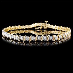 14K Yellow Gold 1.00ctw Diamond Bracelet