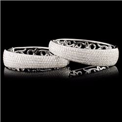 14K Gold 3.14ctw Diamond Earrings