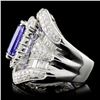 Image 3 : 18K White Gold 5.95ct Tanzanite & 3.40ct Diamond R