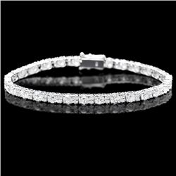 ^18k White Gold 8.70ct Diamond Bracelet