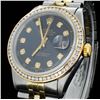 Image 3 : Rolex YG/SS DateJust Men's 1.00ct Diamond Watch
