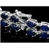 Image 2 : `14k Gold 22ct Sapphire 1.85ct Diamond Bracelet