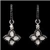 Image 1 : 14K WG 1.13ctw Fancy Color Diamond Earrings