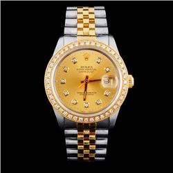 Rolex DateJust 1.00ct Diamond Men's Watch