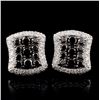 Image 1 : 14K White Gold 1.47ctw Fancy Color Diamond Earring