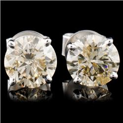 14K Gold 2.42ctw Stud Earrings