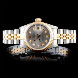 Rolex TT DateJust Diamond Ladies Watch