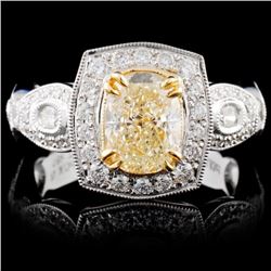 18K White Gold 2.14ctw Fancy Diamond Ring