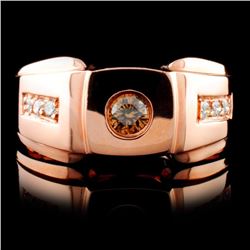 14K Rose Gold 0.31ctw Fancy Color Diamond Ring