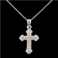 14K Gold 0.13ctw Diamond Pendant