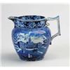 Image 1 : BLUE AND WHITE HISTORIC STAFFORDSHIRE PITCHER