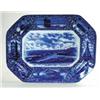 Image 1 : STAFFORDSHIRE BLUE AND WHITE HISTORICAL PLATTER
