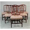 Image 1 : FINE SET OF SIX GEORGE III HEPPLEWHITE CARVED MAHOGANY DINING CHAIRS
