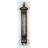 Image 1 : FINE AND RARE MAHOGANY INLAID BAROMETER/THERMOMETER BY J. STOPPANI, AMSTERDAM