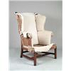 Image 1 : CHIPPENDALE MAHOGANY WING CHAIR