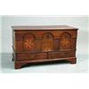 Image 1 : OUTSTANDING INLAID WALNUT DOWRY CHEST “D W 1776”