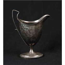 AMERICAN COIN SILVER FOOTED CREAMER BY WILLIAM BALL, PHILADELPHIA, PA