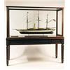Image 1 : MAGNIFICENT LARGE CASED SHIP MODEL OF THE STEAM AND SAIL YACHT "ELEANOR"