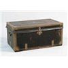 Image 1 : LEATHER AND BRASS DECORATED CAMPHOR WOOD SEA CHEST