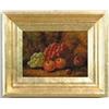 Image 1 : OLIVER CLARE (British, 1853-1927) STILL LIFE OF FRUIT WITH GRAPES, APPLES AND PEACH
