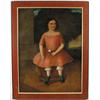 Image 1 : UNSIGNED (American, Early 19th Century) FOLK PORTRAIT OF MISS MAE PETERMAN 1804