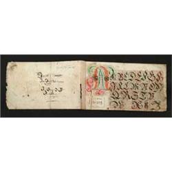 OUTSTANDING AND IMPORTANT PENNSYLVANIA CALLIGRAPHY BOOK BY JACOB STOPFER