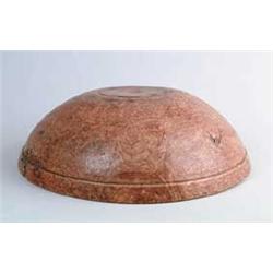 IMPORTANT AMERICAN BURL MAPLE CHOPPING BOWL