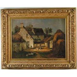 FRANCOIS B. DE BLOIS (American, 1829-1913) “D’HAYSON, FRANCE”